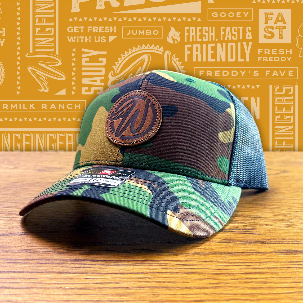 Wingfingers Camo Patch Hat