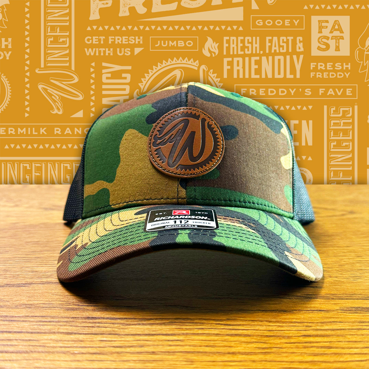 Wingfingers Camo Patch Hat