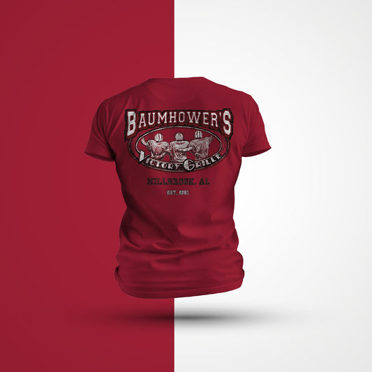 Baumhower's Victory Grille Scratchy Logo T-Shirt - Millbrook